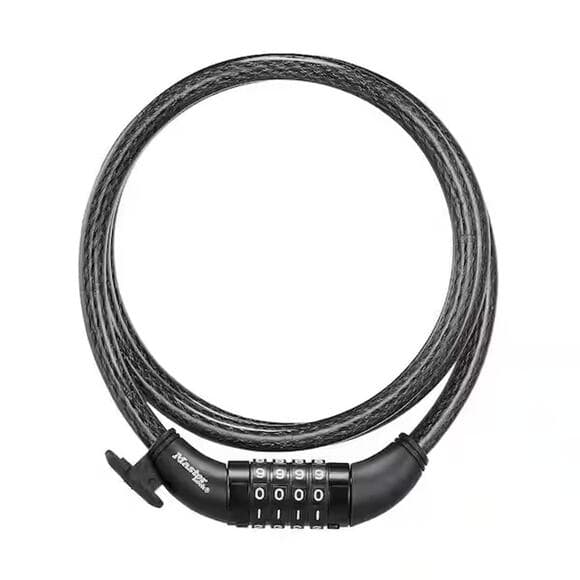 Bike Lock Cable with Combination, Resettable, 5 ft. Long - Thumbnail 10