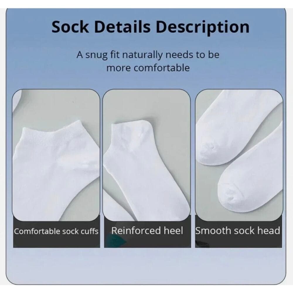 10 Pack Of White Socks