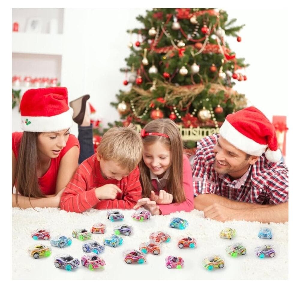 50 Pcs Mini Pull Back Cars Set, Pull Back Racing Vehicles for Kids Toddlers - Thumbnail 4