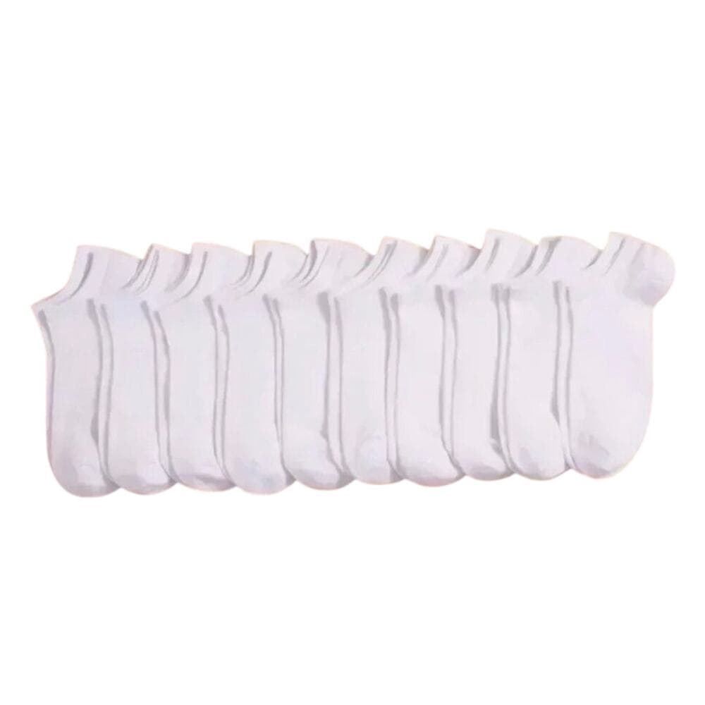 10 Pack Of White Socks - Thumbnail 3