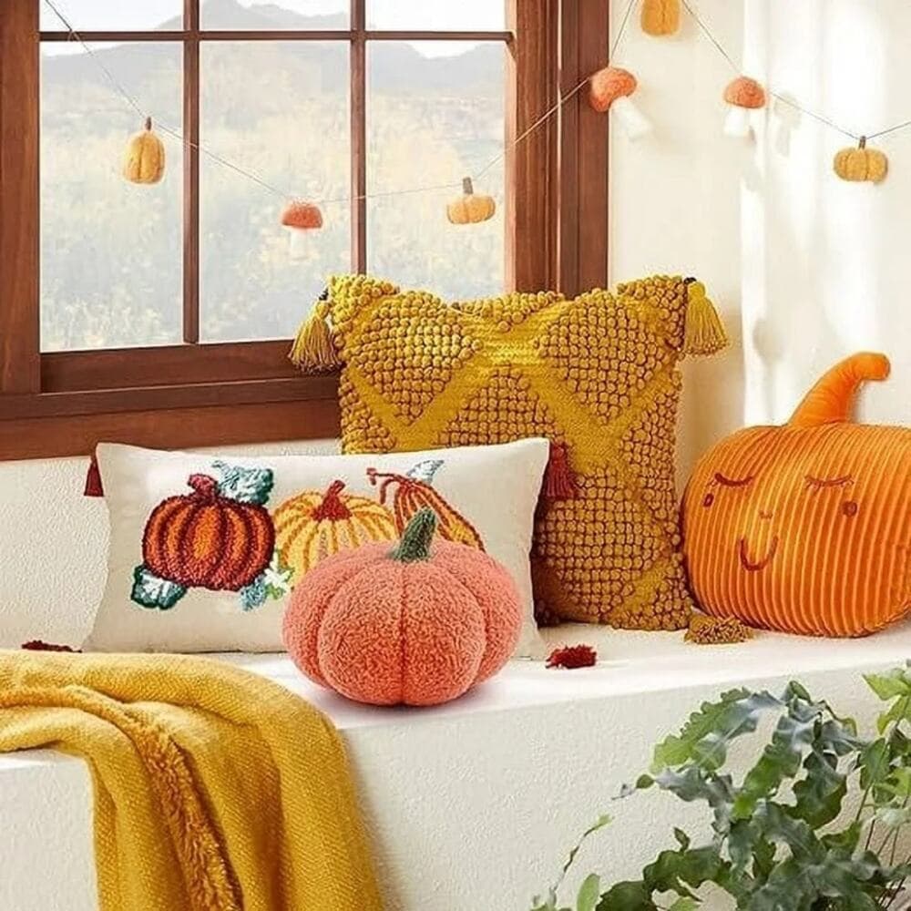 30cm Pumpkin Pillow Creative Special-shaped Sofa Cushion Halloween Decoration - Thumbnail 2