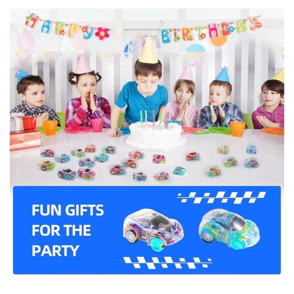 50 Pcs Mini Pull Back Cars Set, Pull Back Racing Vehicles for Kids Toddlers - Thumbnail 6
