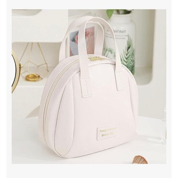 Makeup Bag,Travel Makeup Bag, Cosmetic Bags for Women and Girls White - Thumbnail 9