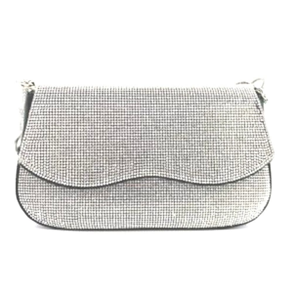 Women’s purse with silver rhinestones all over it 8” X 6” - Thumbnail 6