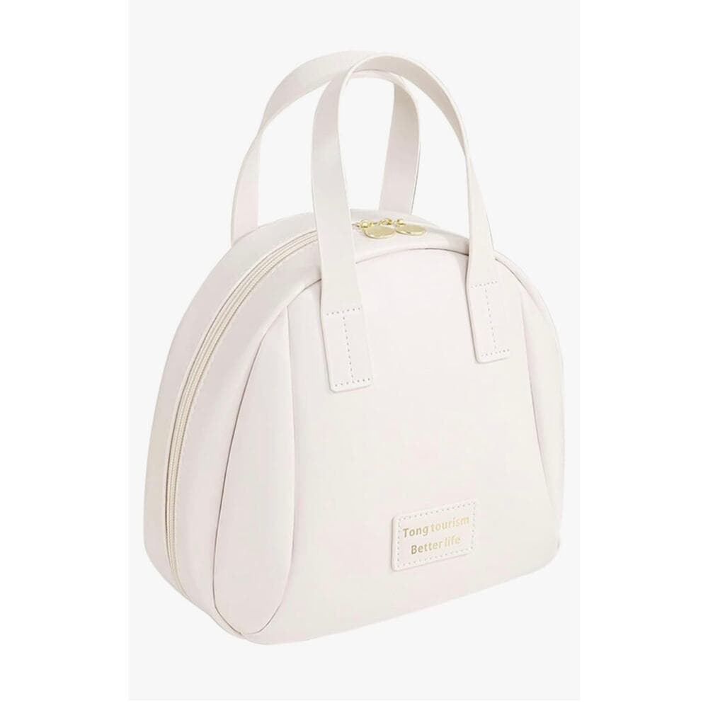 Makeup Bag,Travel Makeup Bag, Cosmetic Bags for Women and Girls White