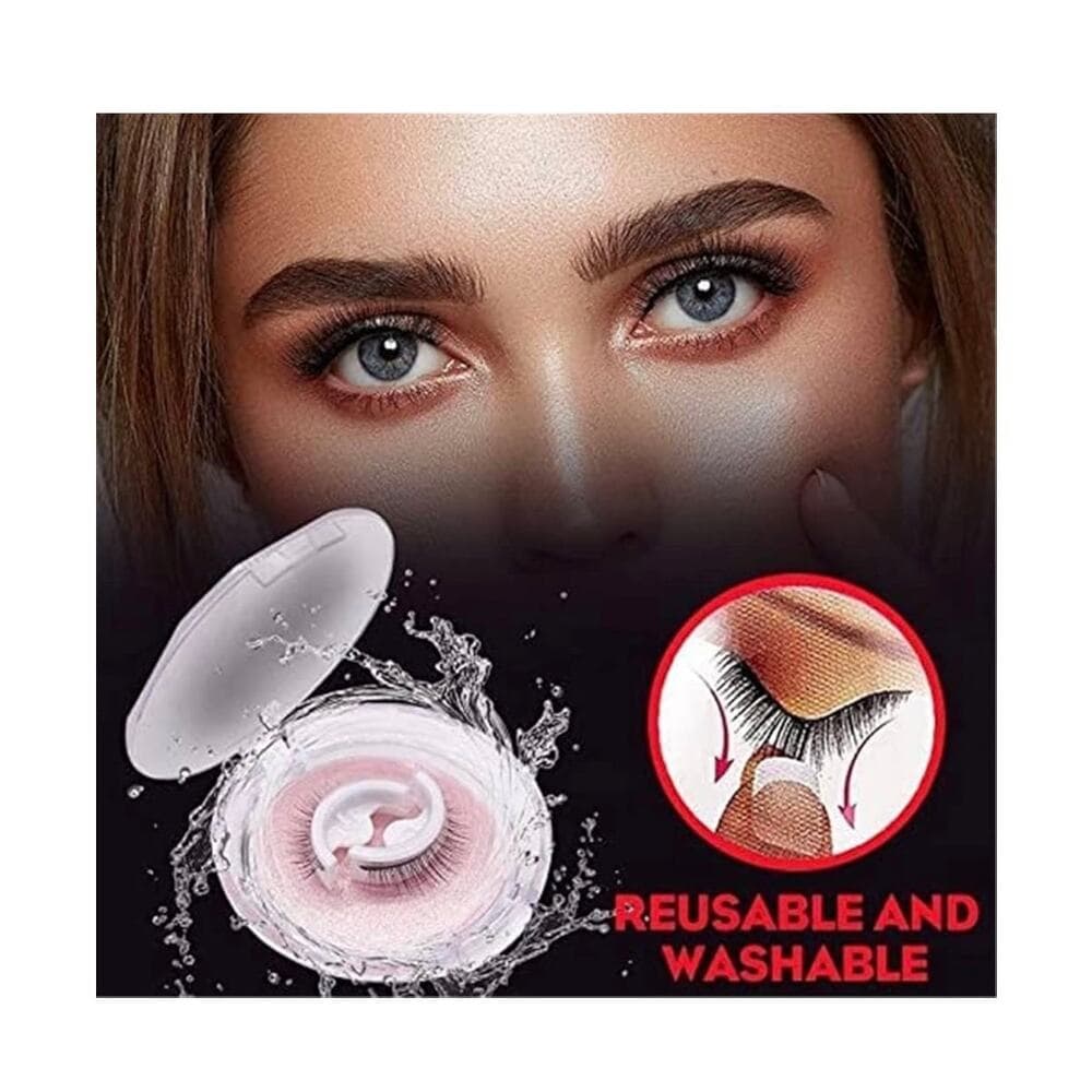 Reusable Adhesive Eyelashes, 2pair Beauty Self Adhesive Lashes, Beauty Lust - Thumbnail 5