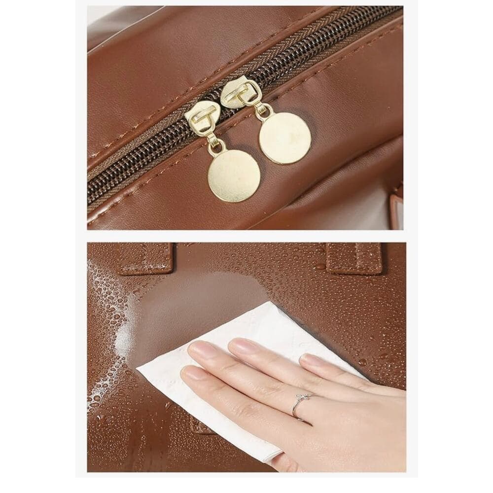 Makeup Bag,Travel Makeup Bag, Cosmetic Bags for Women and Girls White - Thumbnail 4