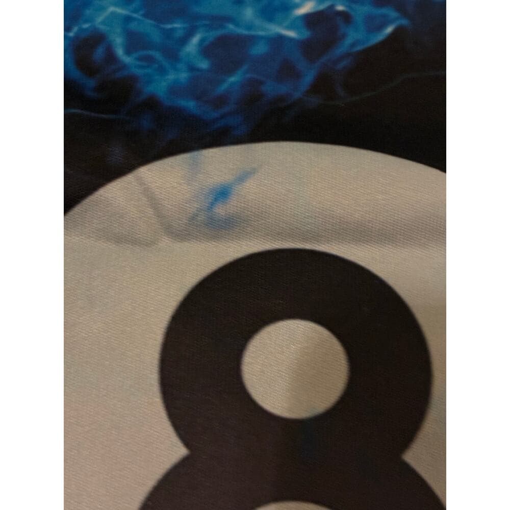 8 Ball Jersey Size Large Black & Baby Blue - Thumbnail 4
