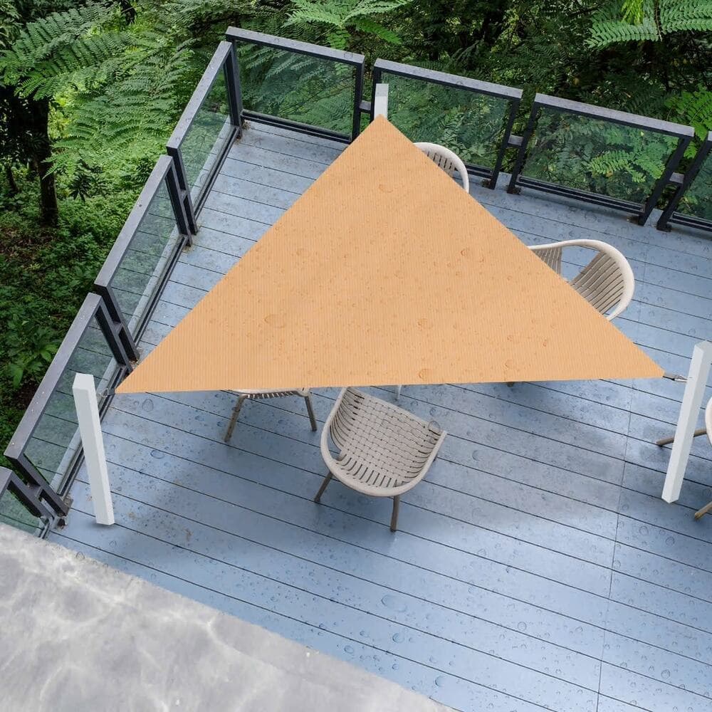 Akarden 10”X10”X10 Sun Shade Sail Canopy Triangle UV Block Fpr Outdoor Patio - Thumbnail 3