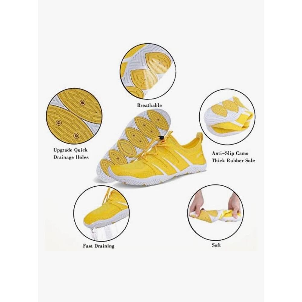 Mens Womens Water Shoes Slip-on Sports Quick Dry Barefoot for Swim Diving Sz M - Thumbnail 4