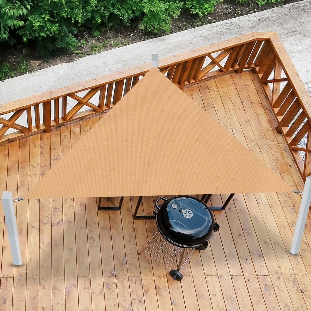 Akarden 10”X10”X10 Sun Shade Sail Canopy Triangle UV Block Fpr Outdoor Patio