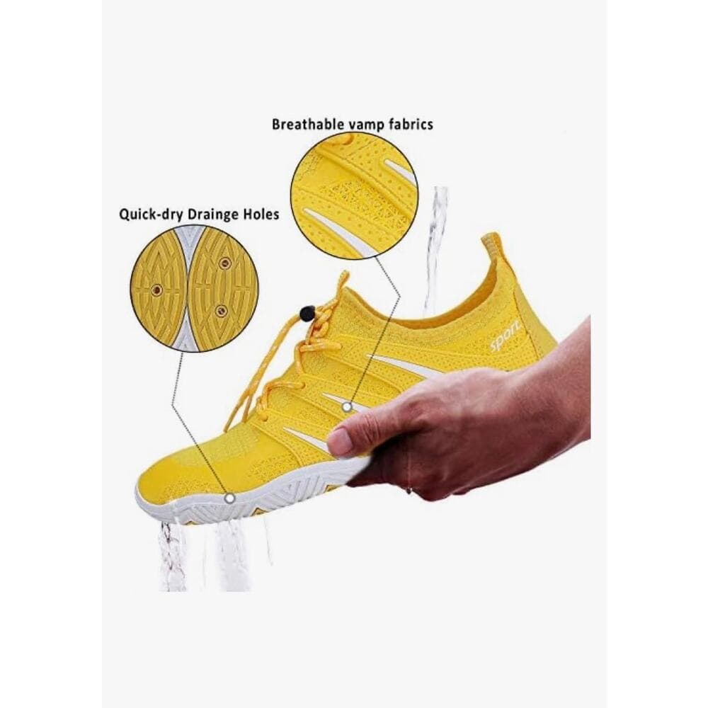 Mens Womens Water Shoes Slip-on Sports Quick Dry Barefoot for Swim Diving Sz M - Thumbnail 3
