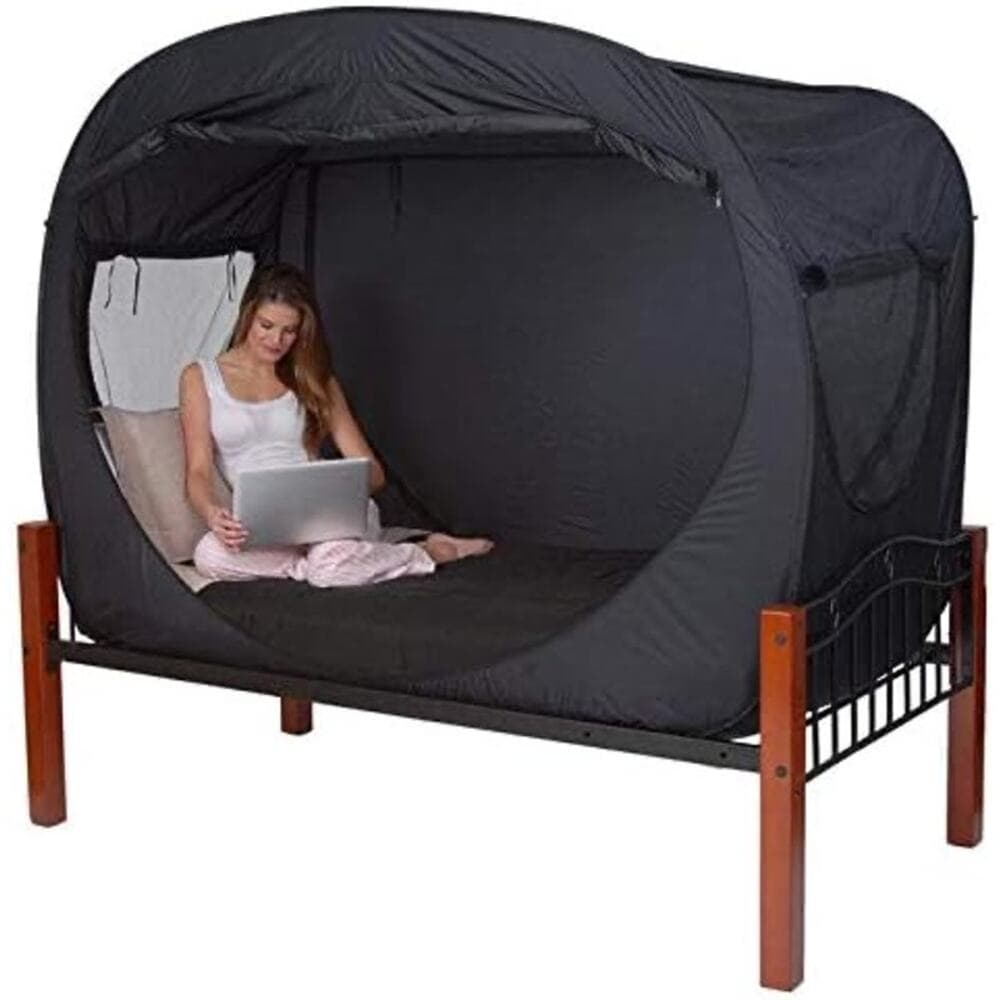 Privacy Pop Queen Size Bed Tent 53” H X 80” L X 60” W - Thumbnail 6