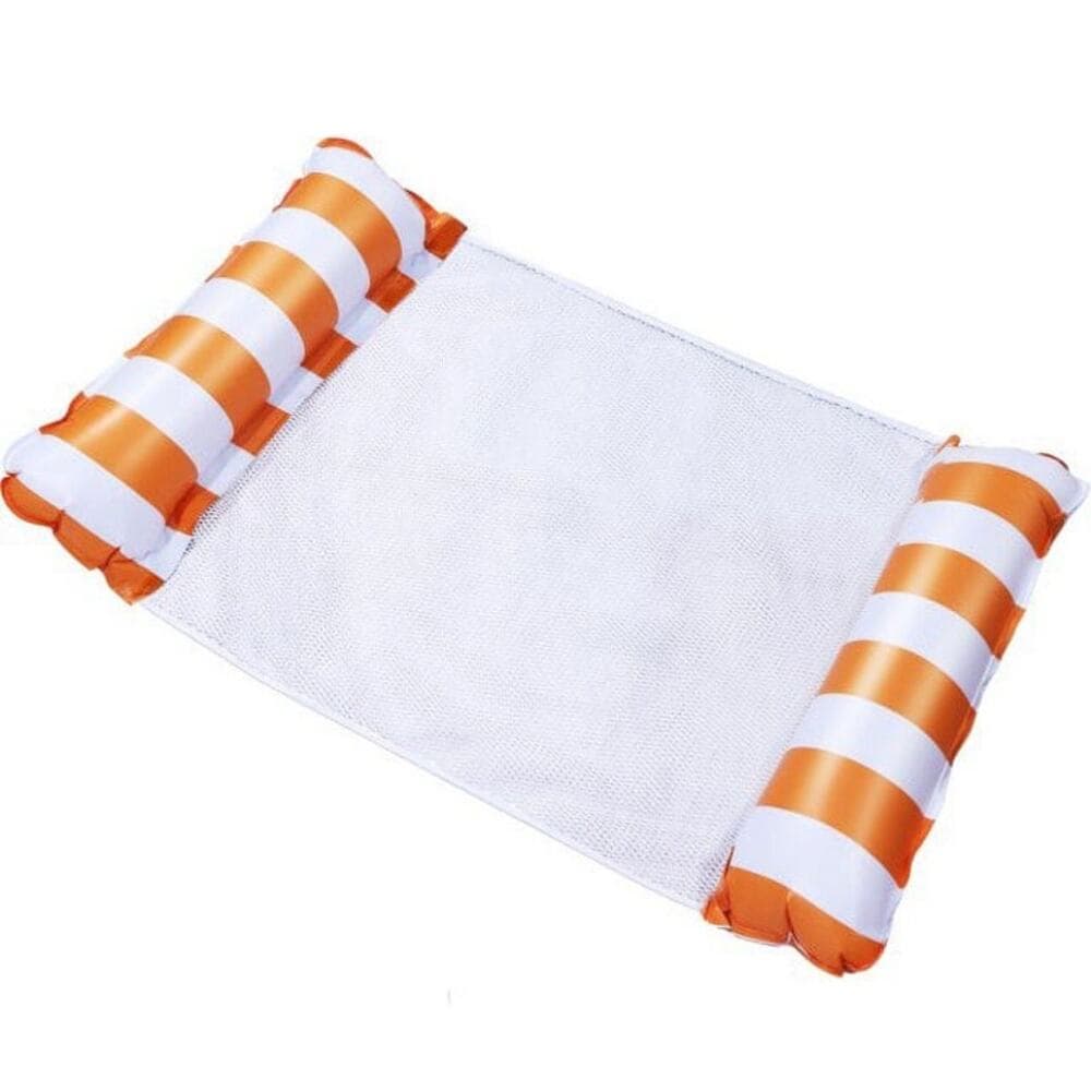 Orange Inflatable Pool Float & Water Hammock - Thumbnail 3