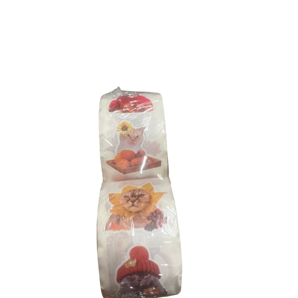 1000 Cute Fall Theme Cat Stickers