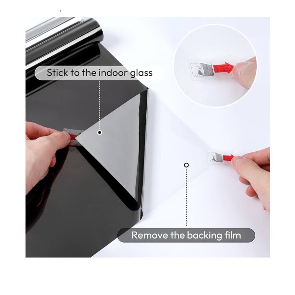 rabbitgoo One Way Window Privacy Film, Window Tint for Home - Thumbnail 6