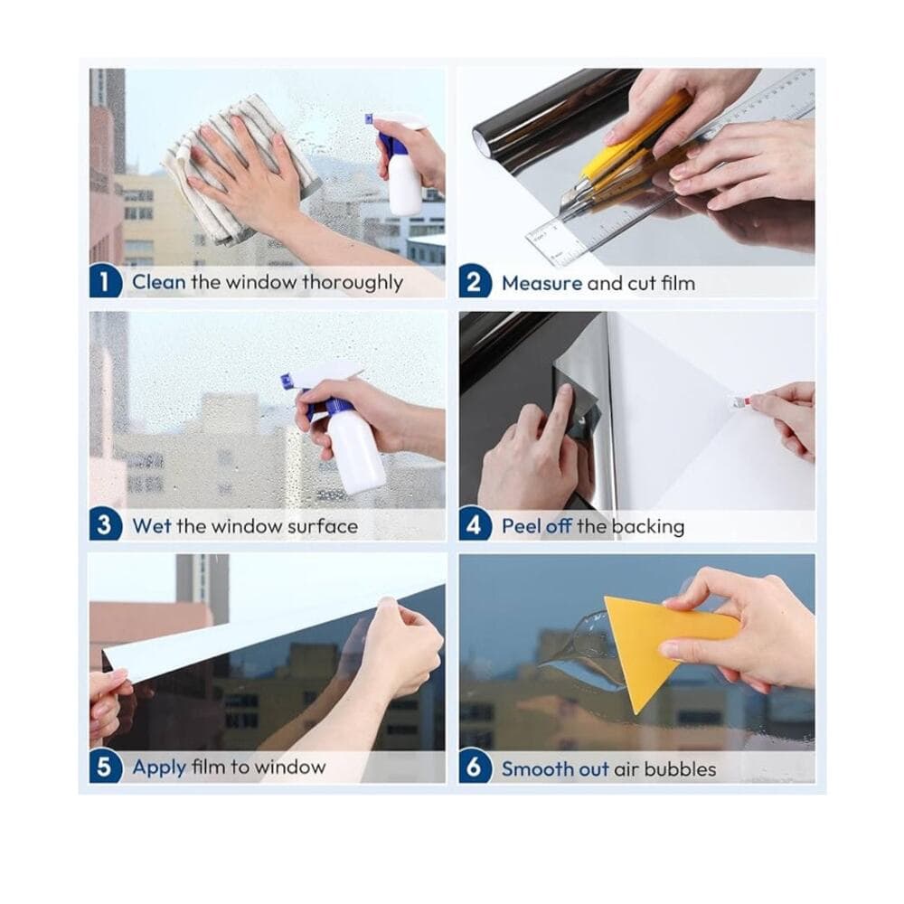rabbitgoo One Way Window Privacy Film, Window Tint for Home - Thumbnail 7