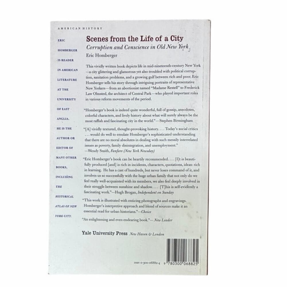 Scenes from the Life of a City: Corruption and Conscience in Old New York Book