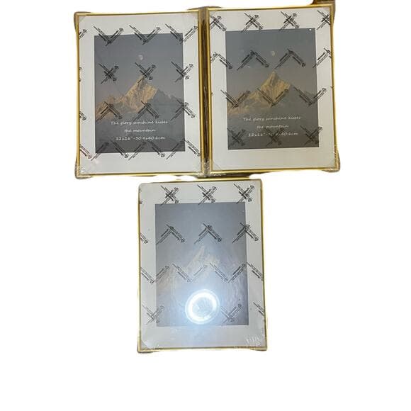 A Bundle Of 3 reminder Picture Flame 12 X 16” With Gold Flame - Thumbnail 5