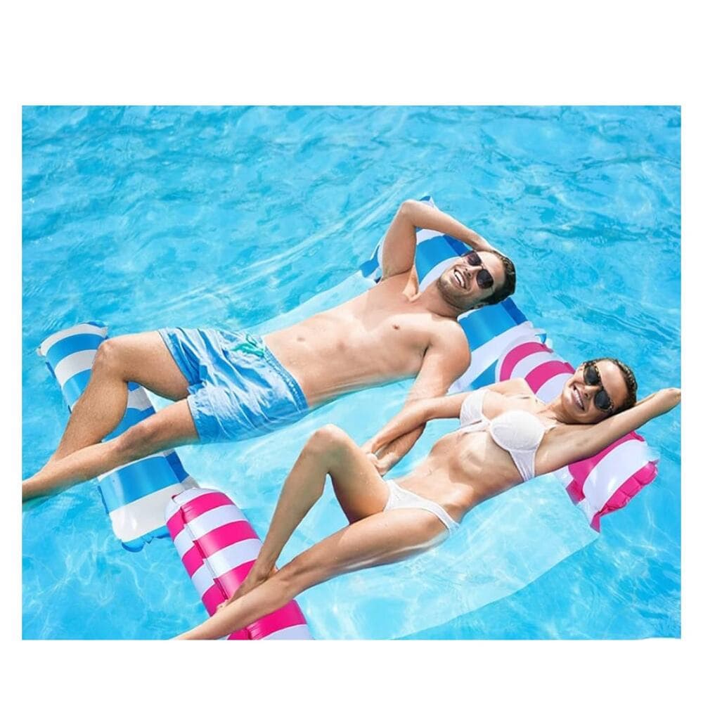 2 Pack Pool Float Water Hammock,Inflatable hammock Swimming Pool Float