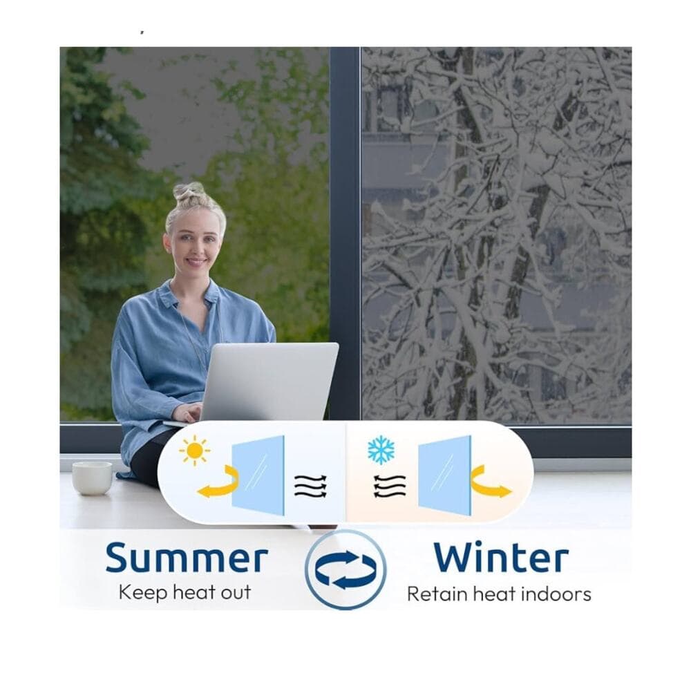 rabbitgoo One Way Window Privacy Film, Window Tint for Home - Thumbnail 2