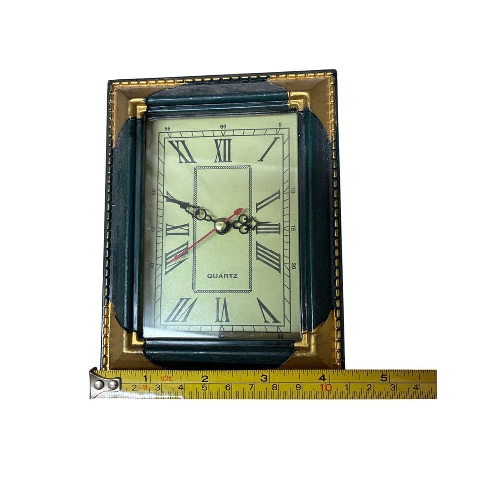 vintage decorative shadow box style tabletop clock. Quartz - Thumbnail 2
