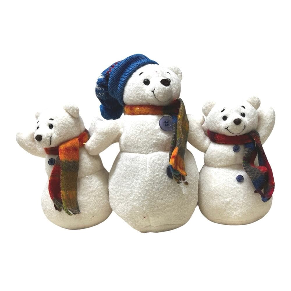 Carlton Cards 3 Snow Bears With Christmas Hats - Thumbnail 8
