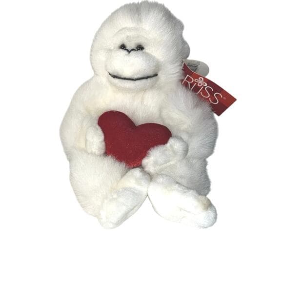 MAMBO by Russ Berrie Fancy White Monkey Plush Perfect Gift for Friends Daughter - Thumbnail 13