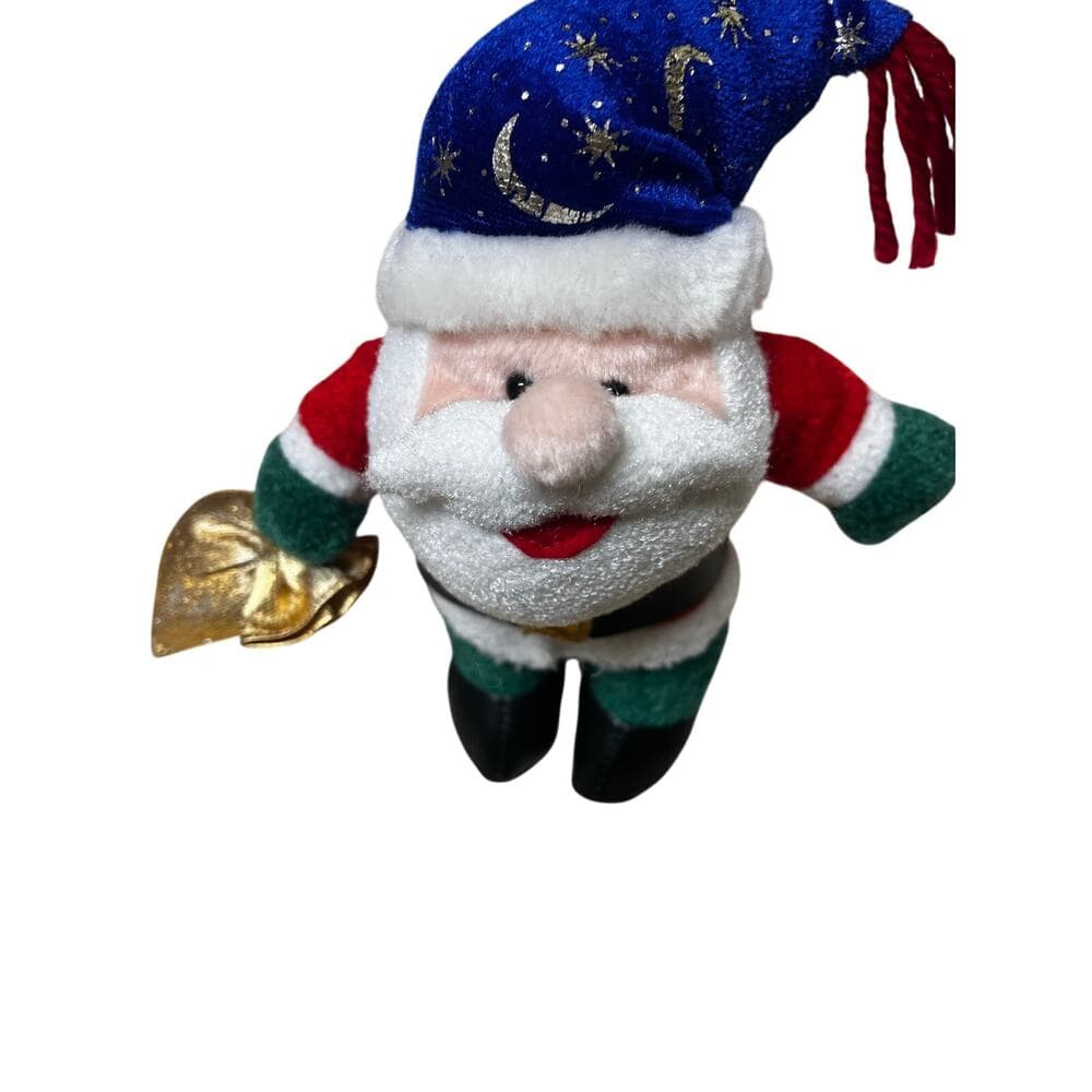 Santa Claus 8” Stuff Animals With Blue Hat