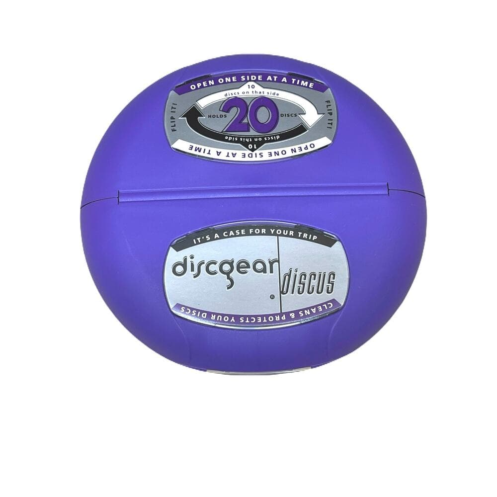 Discqear Double-Sided Storage Music . Games . Software Purple