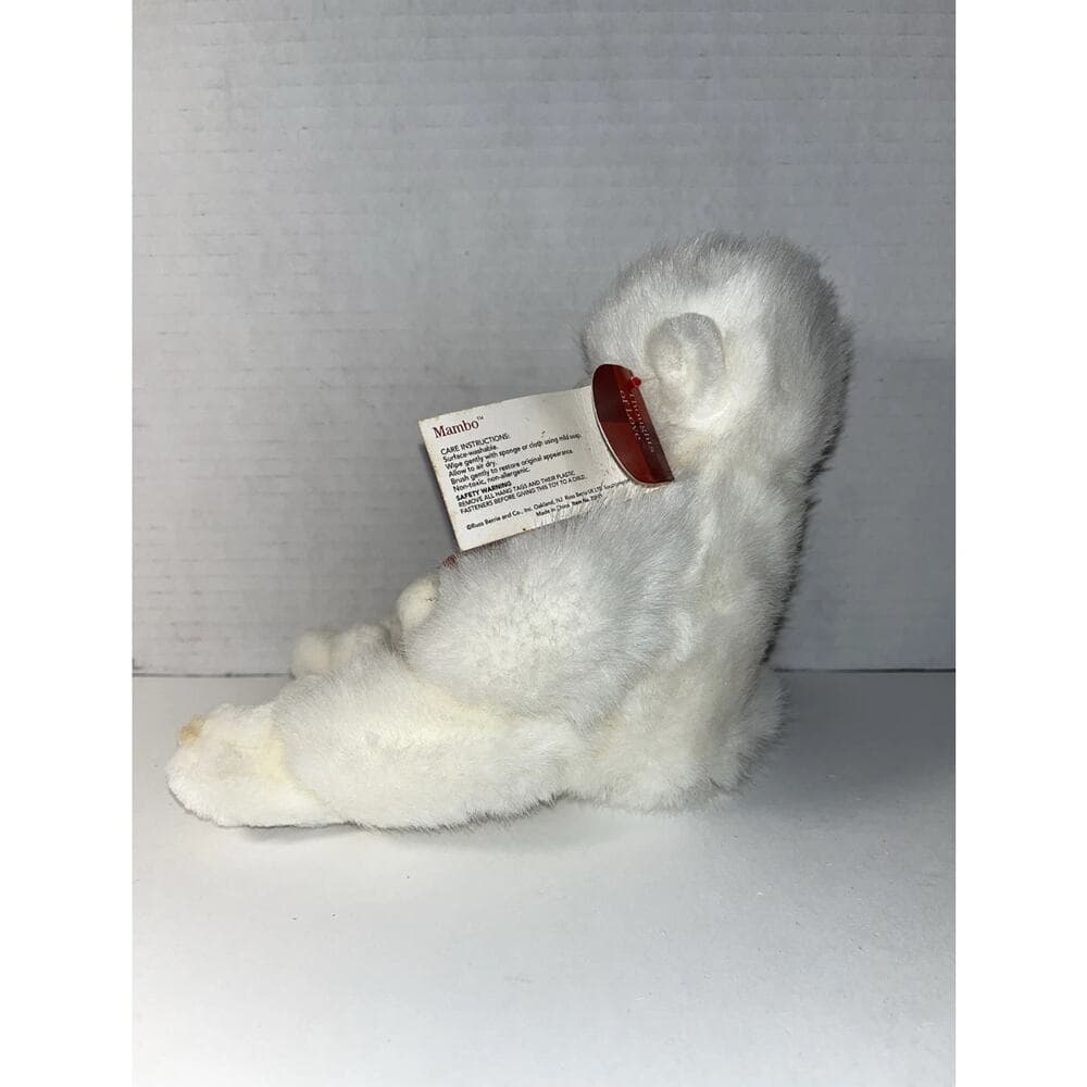 MAMBO by Russ Berrie Fancy White Monkey Plush Perfect Gift for Friends Daughter