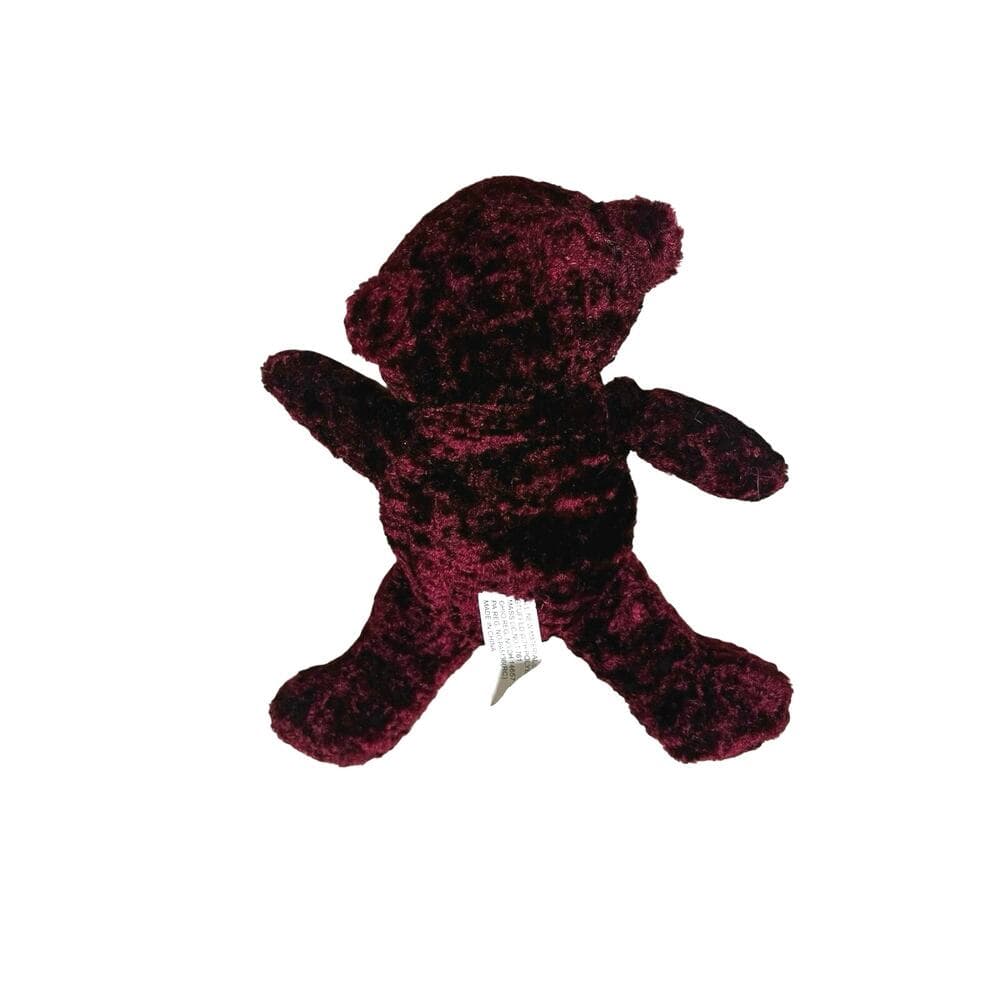 Burgundy 7 inch teddy bear - Thumbnail 4
