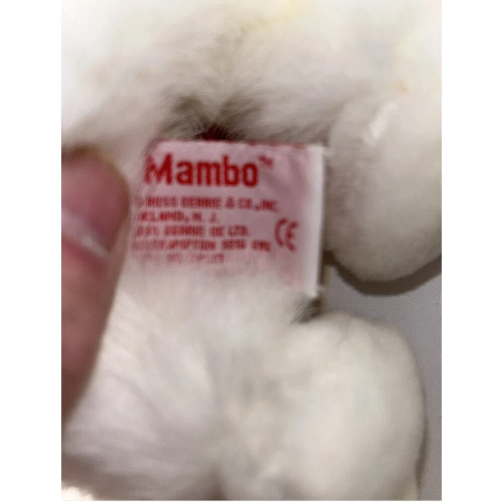 MAMBO by Russ Berrie Fancy White Monkey Plush Perfect Gift for Friends Daughter - Thumbnail 8