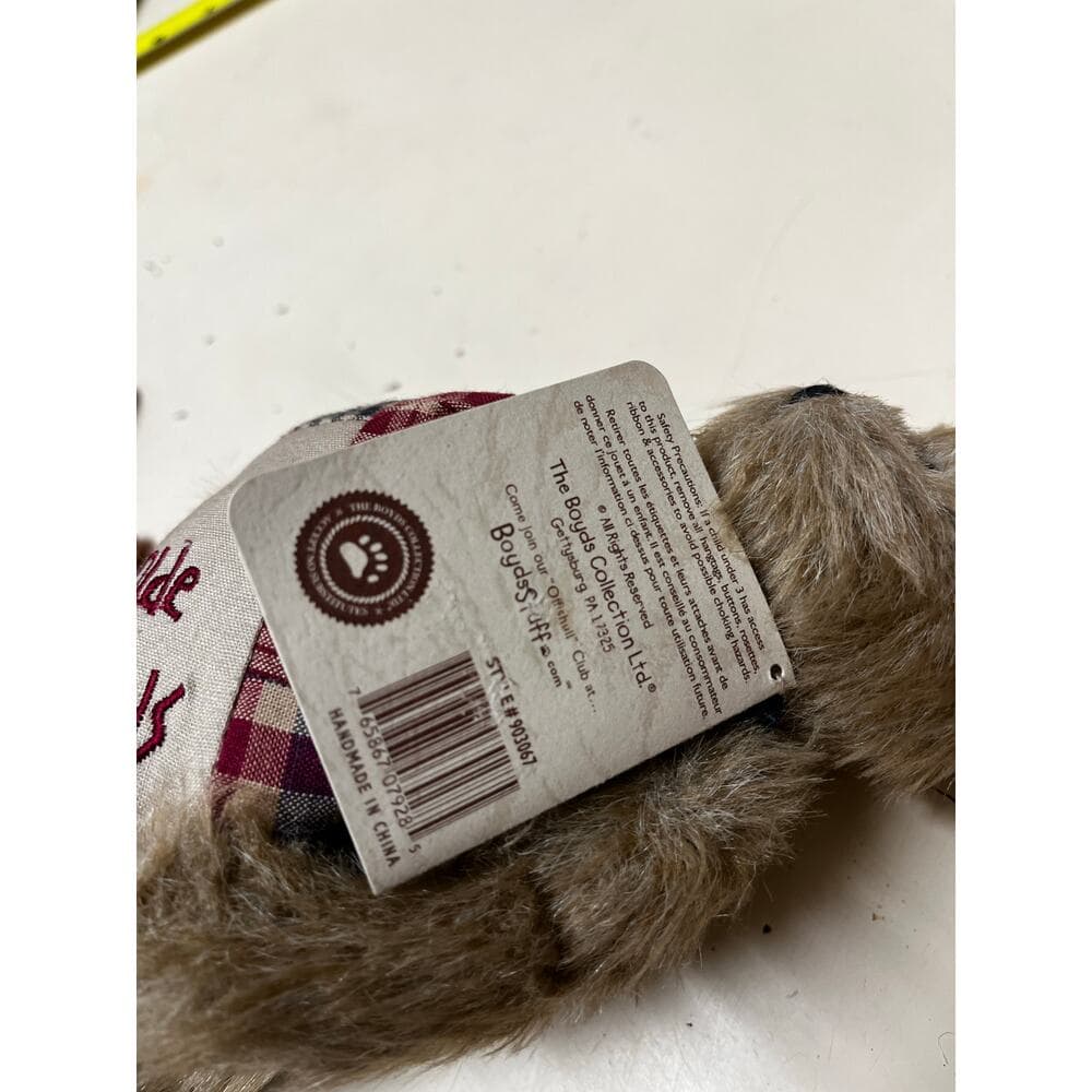 NEW Boyds Bears Head Bean Collection 903067 Bea A. Goodfriend Brown Stuffed 8” - Thumbnail 8