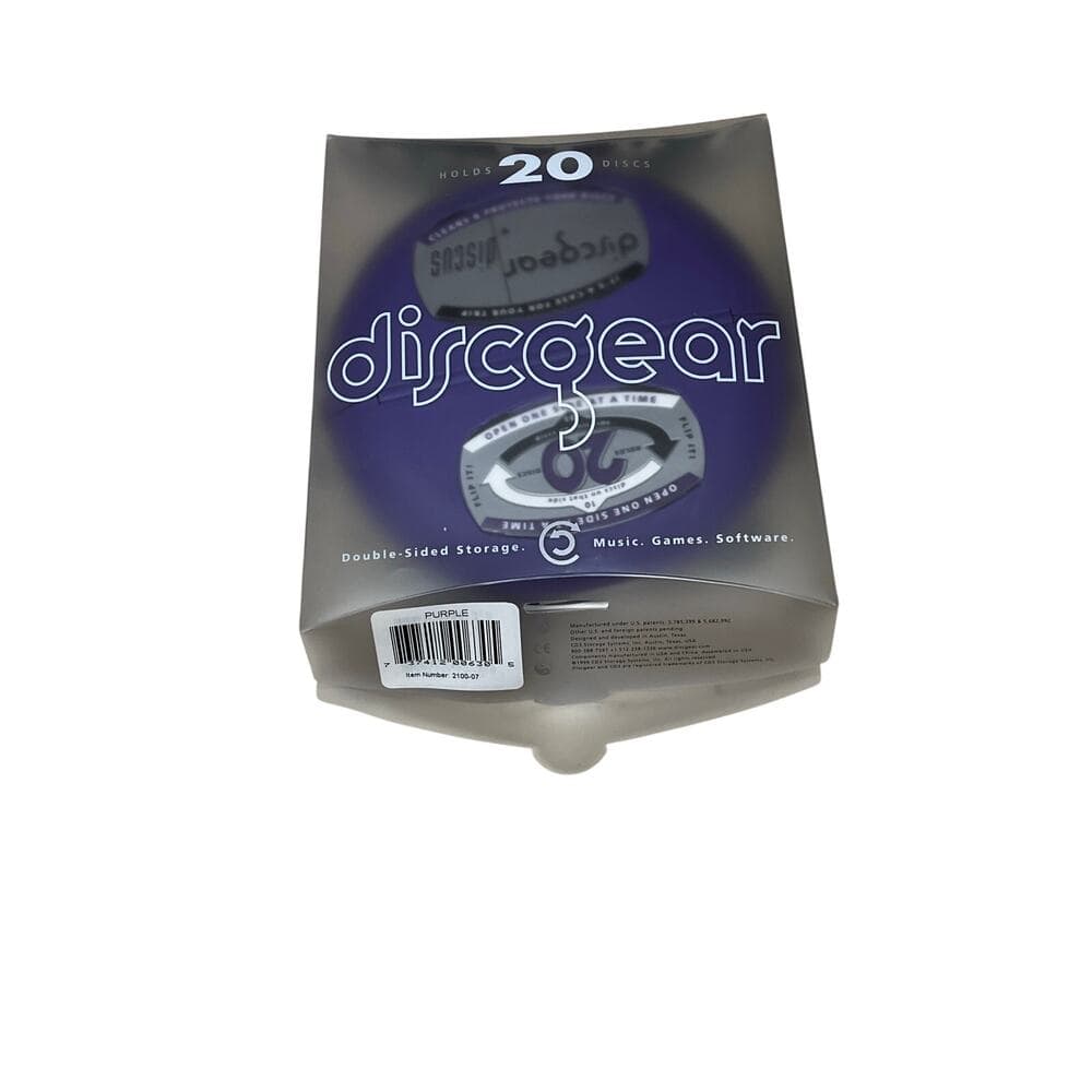 Discqear Double-Sided Storage Music . Games . Software Purple - Thumbnail 3