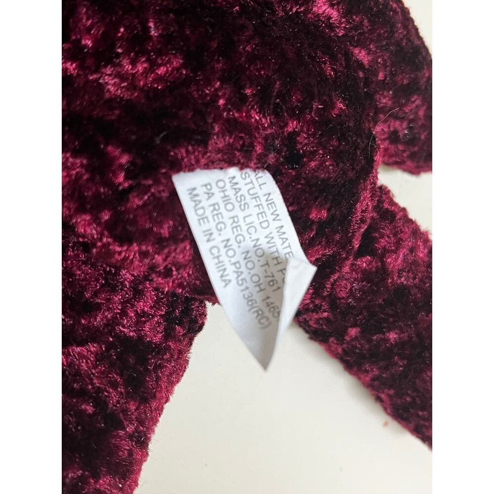 Burgundy 7 inch teddy bear