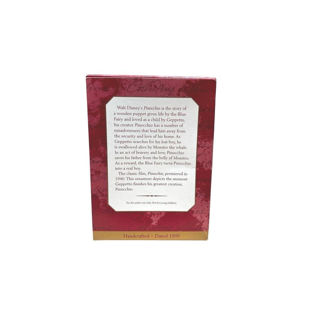 1999 Pinocchio and Geppetto Disney Hallmark Keepsake Ornament - Thumbnail 2