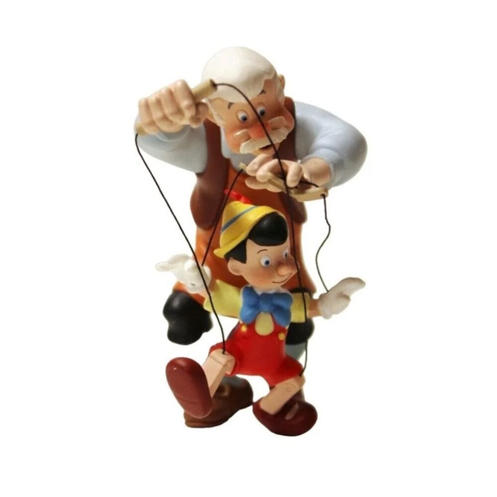 1999 Pinocchio and Geppetto Disney Hallmark Keepsake Ornament