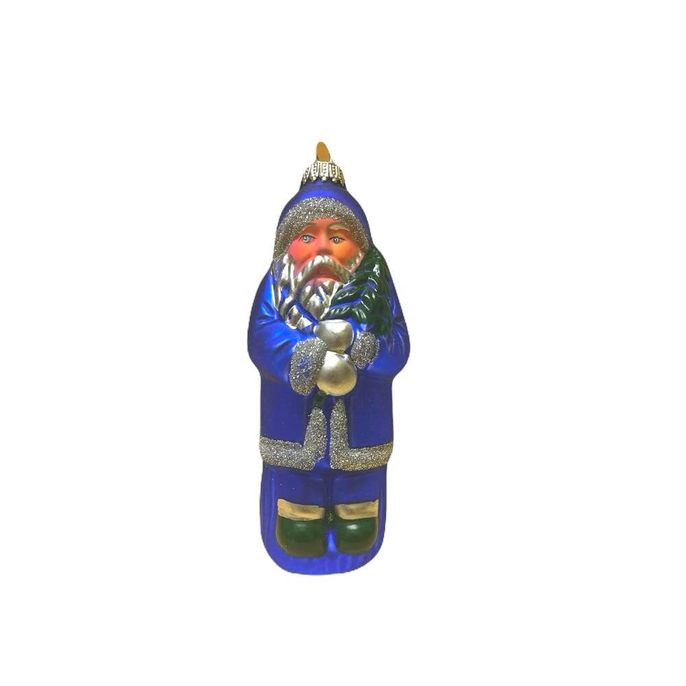 Christopher Radko Glass Christmas Ornament Rare Blue Color - Thumbnail 3