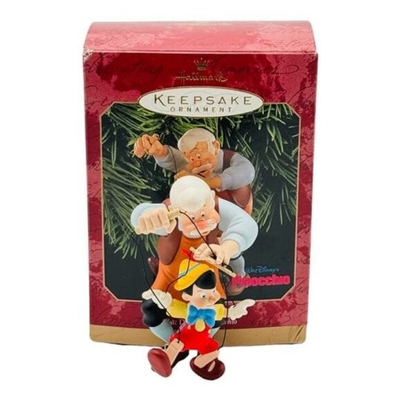 1999 Pinocchio and Geppetto Disney Hallmark Keepsake Ornament - Thumbnail 6