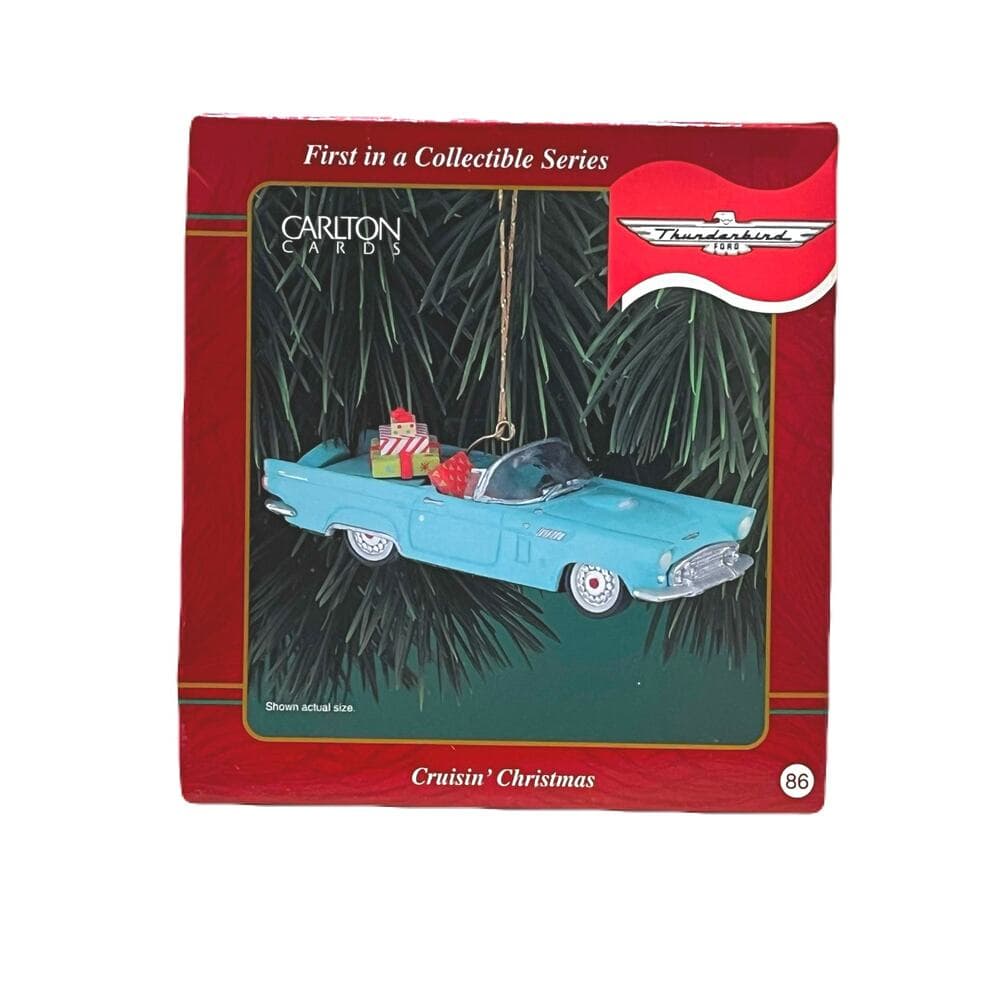 Carlton Cards Cruisin Christmas 1956 Ford Thunderbird T Bird Christmas Ornament - Thumbnail 4