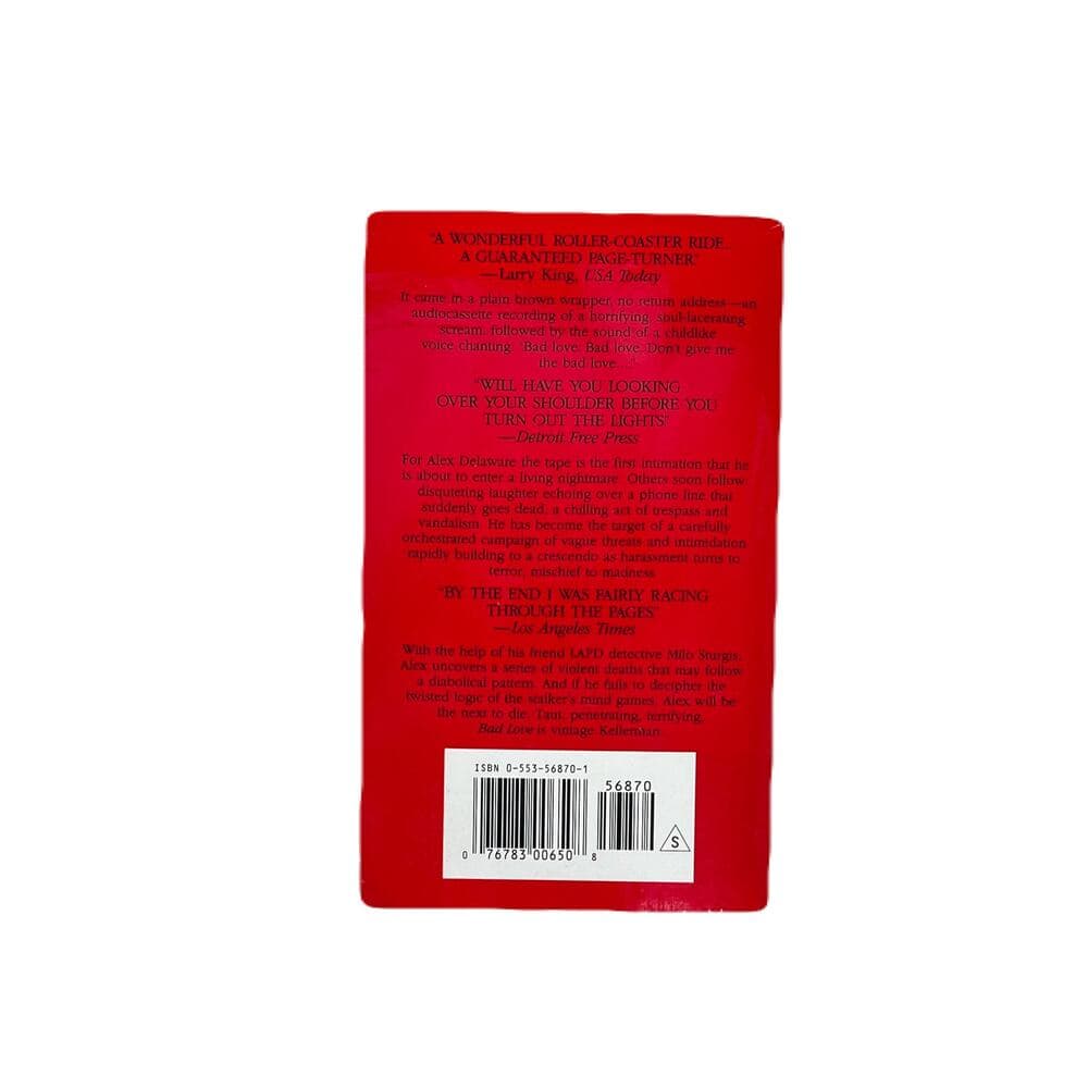 Bad Love Jonathan Kellerman Paper Book
