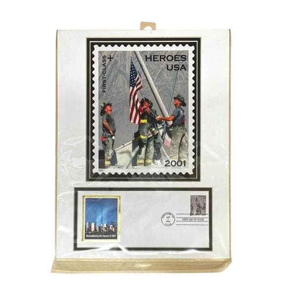 2002 USPS 9-11 COMMEMORATIVE FIRST DAY MATTED PHOTO - ENVELOPE & STAMP SEALED - Thumbnail 5