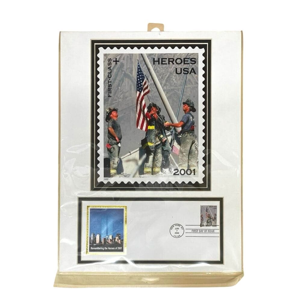 2002 USPS 9-11 COMMEMORATIVE FIRST DAY MATTED PHOTO - ENVELOPE & STAMP SEALED - Thumbnail 4