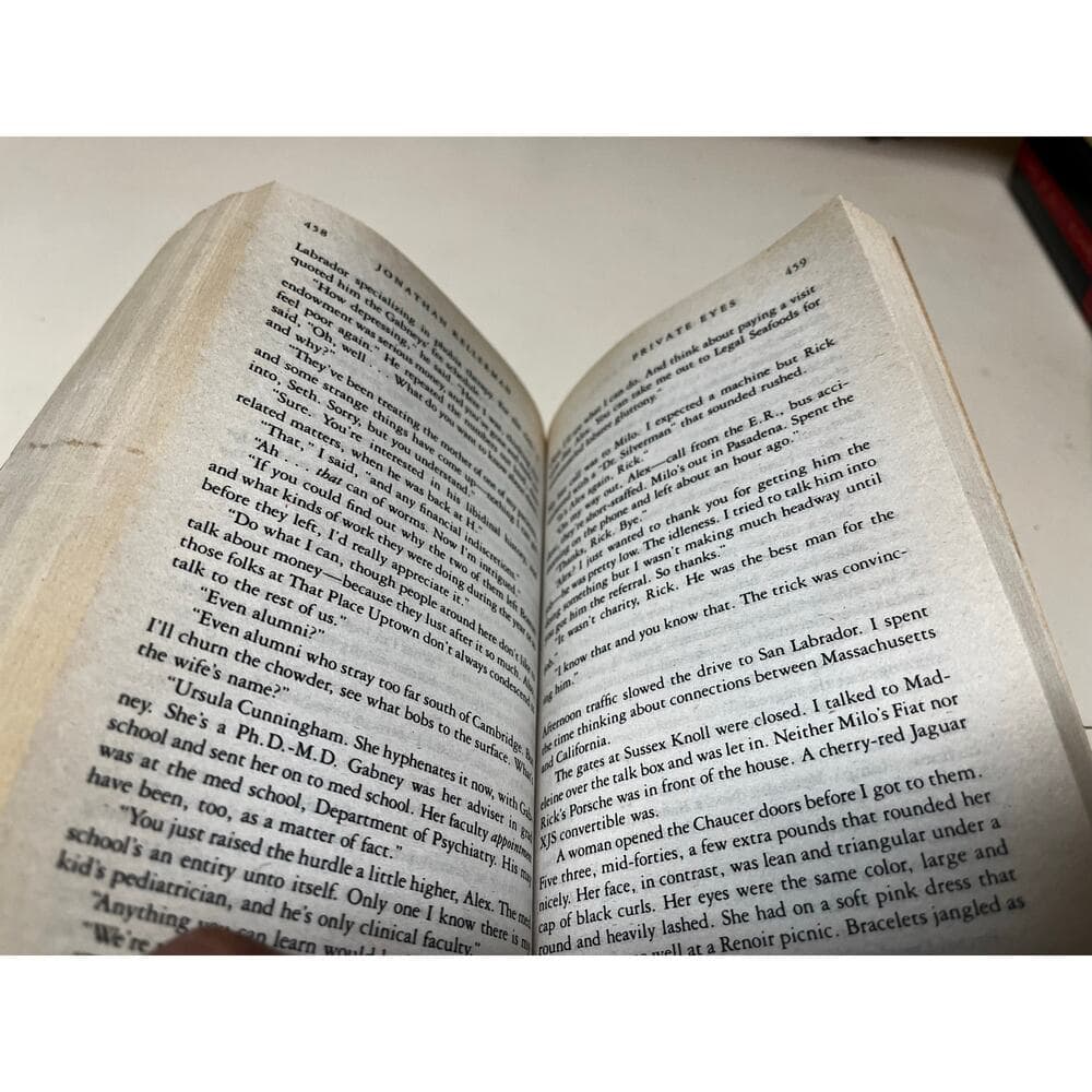 Jonathan Kellerman Private Eyes Paperbook - Thumbnail 3