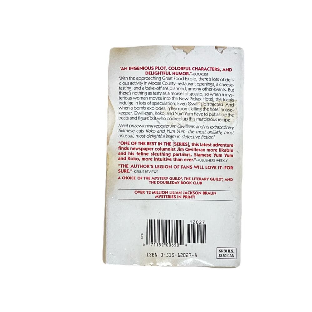 The Cat Who Said Cheese By Lilian Jackson Braun Paper back