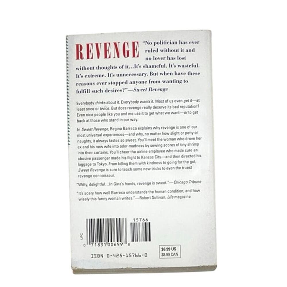 Sweet Revenge: The Wicked Delights of Getting EvenRegina Barreca book