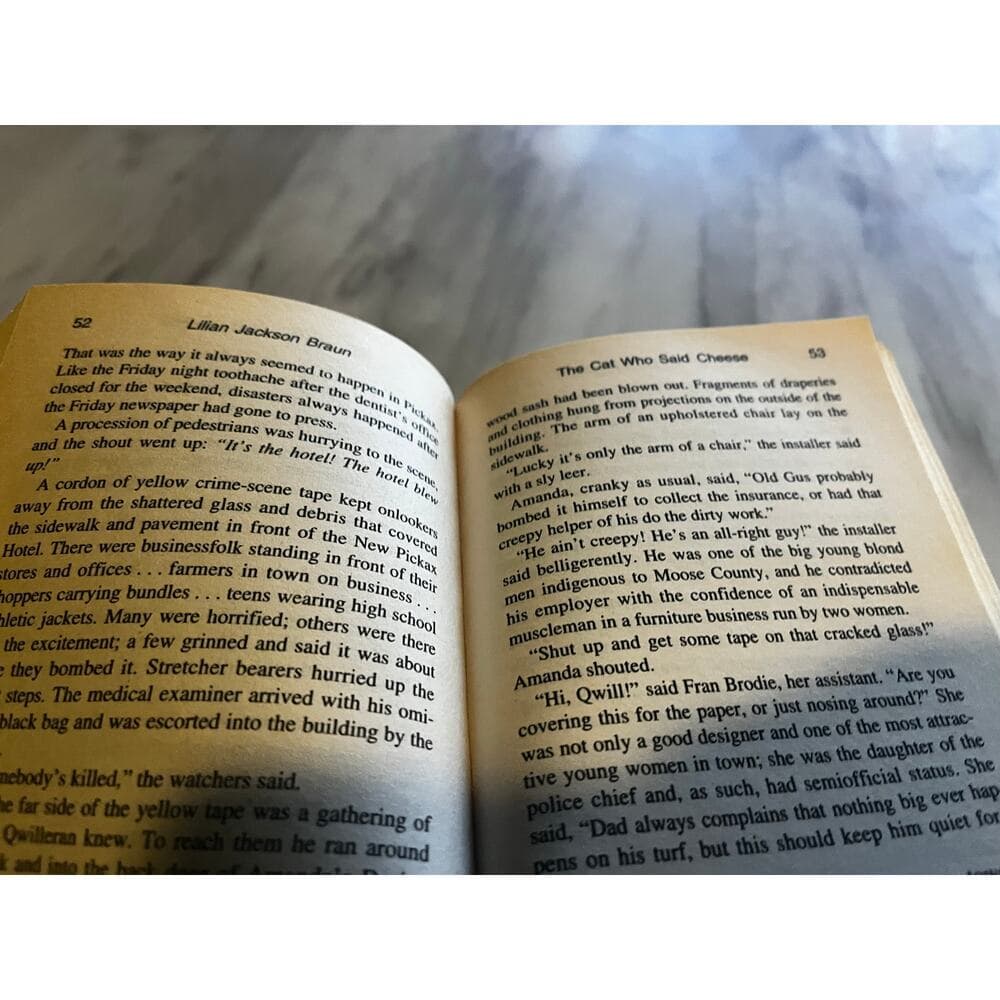The Cat Who Said Cheese By Lilian Jackson Braun Paper back - Thumbnail 3