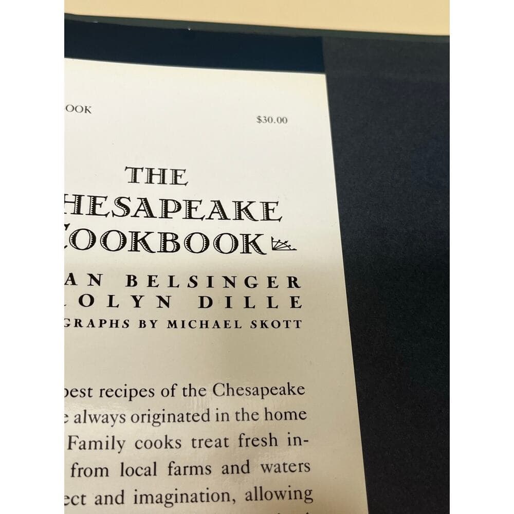 The Chesapeake Cookbook Susan Belsing Hardcover Book - Thumbnail 4