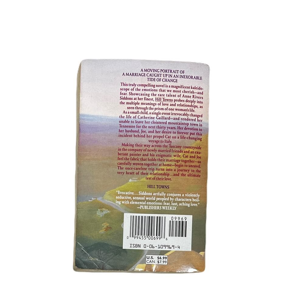 Hill Towns By Anne Rivers Siddons PaperBook